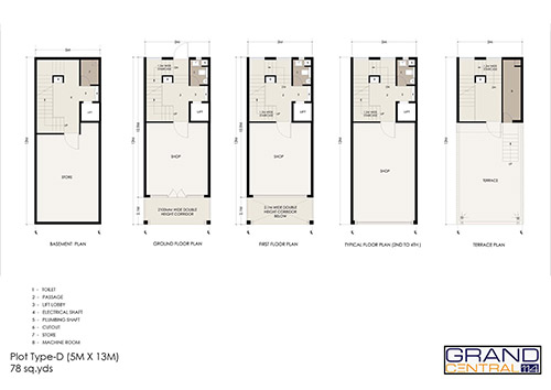Grand Central 114 Floor Plans
